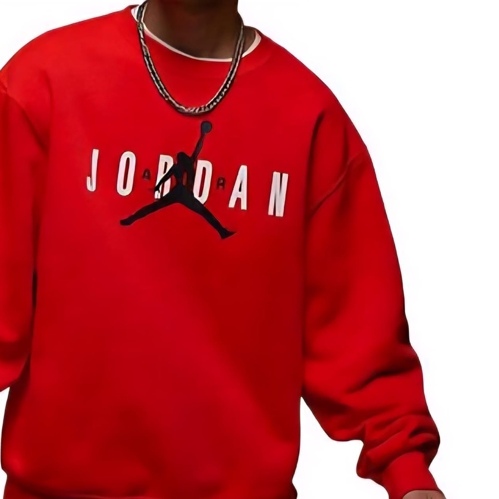 Jordan Men's Bold Red Crewneck Sweater